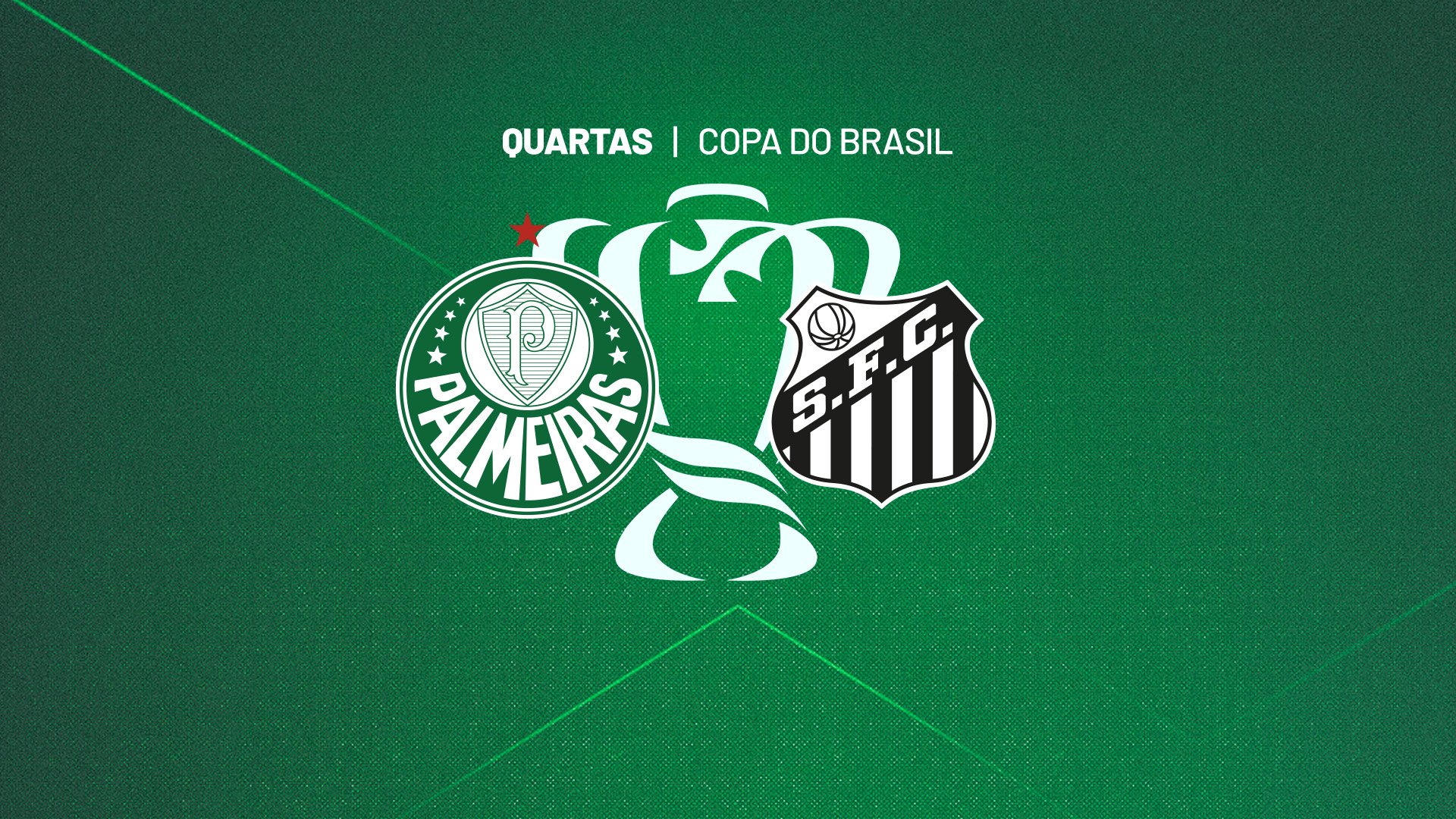 Sorteio da CBF define Santos como adversário do Palmeiras nas quartas da Copa do Brasil